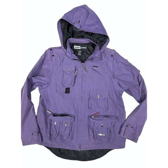 Jamie Sadock Small Golf Convertible Vest Jacket Purple Full Zip - Picture 1 of 14